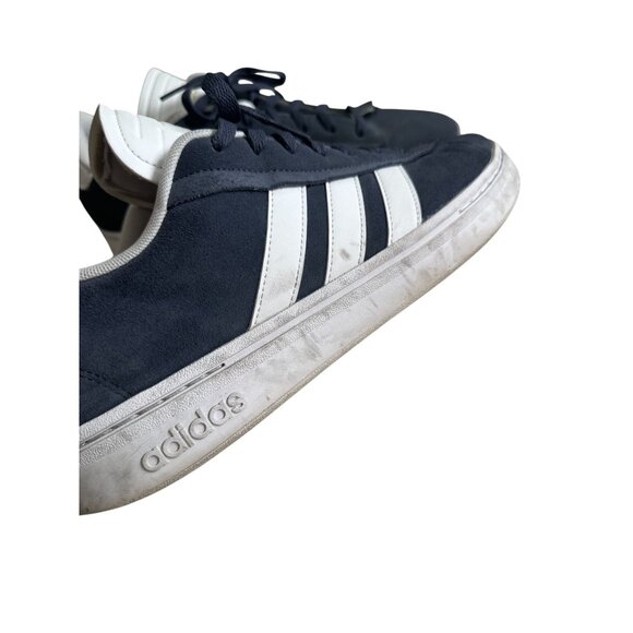 ADIDAS Men’s Blue White Suede Sneakers Size 13 - Picture 4 of 9
